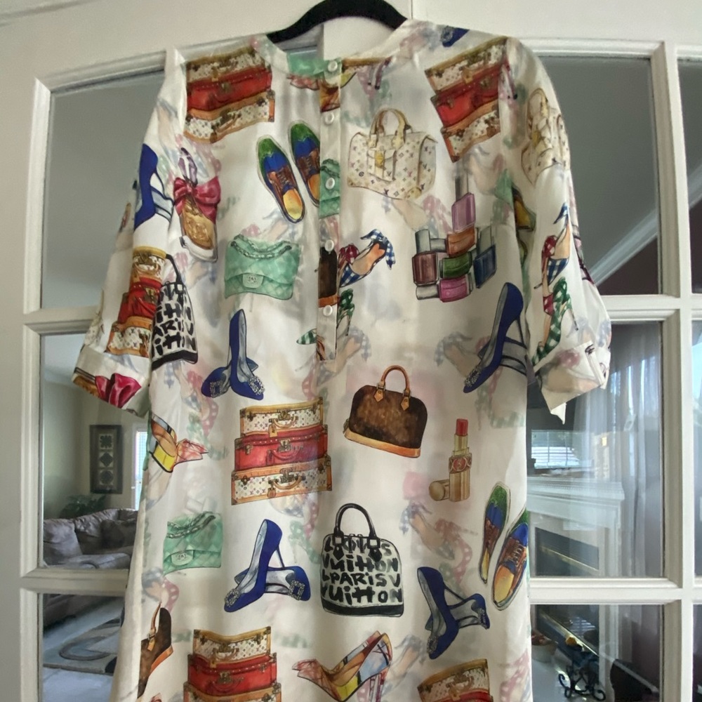Designer Print Dress